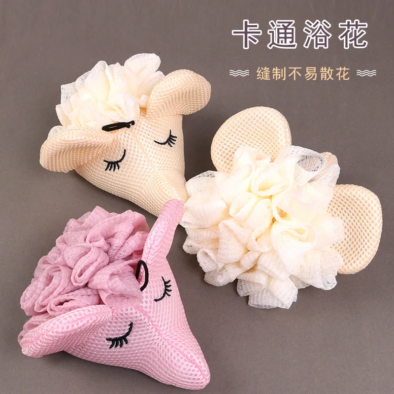 

Cute Cartoon Bath Sponges 4-Pack, Durable & High-Quality Shower Puff Set for Home Bathing, Fun & Colorful