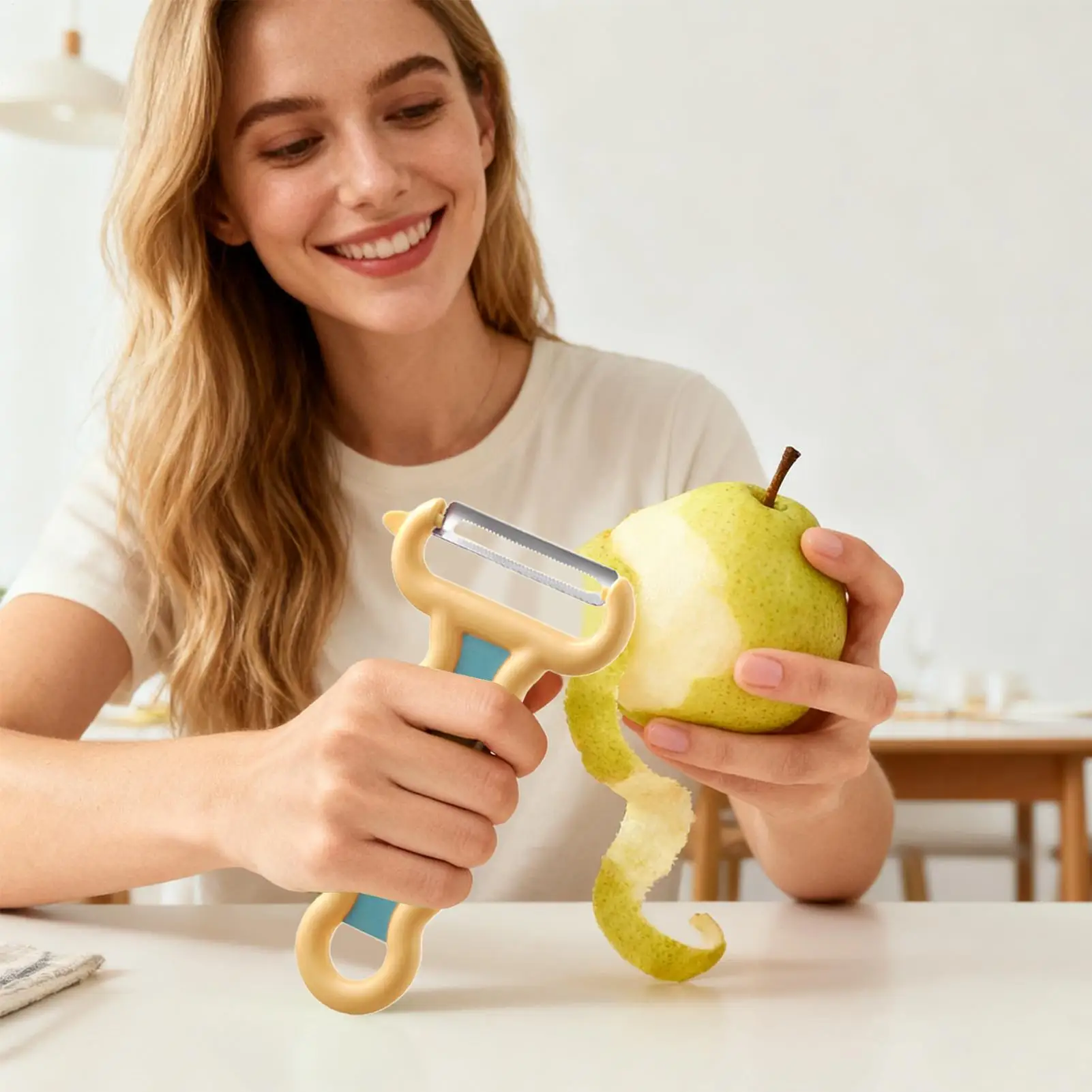 Vegetable Peeler Multifunctional Non-Slip Vegetable Slicer For Camping Picnic Traveling BBQ Party Women Men Adults Elderly