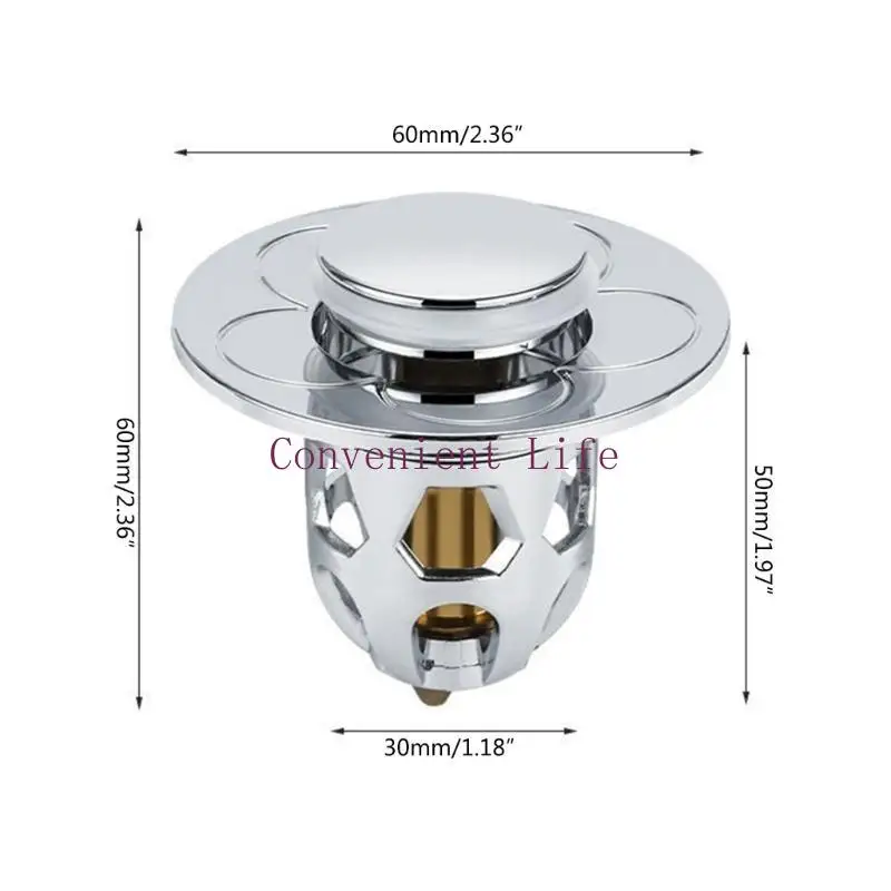 L1EE بالوعة حمام التوصيل قابس التصريف مع مصفاة مكافحة انسداد العالمي المنبثقة بالوعة التوصيل مصفاة استنزاف المناسب للمطبخ #6
