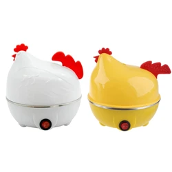 7 Egg Capacity Electric Egg Cooker Cartoon Hen Egg Boiler With Auto Shut Off Dropship