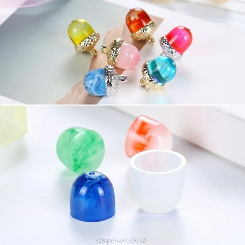 DIY Silikon Cetakan Liontin Dudukan Epoxy Resin Membuat Alat Kalung Cetakan 3D Solid Hadiah Fondant Kue Roti N10 20 dropship