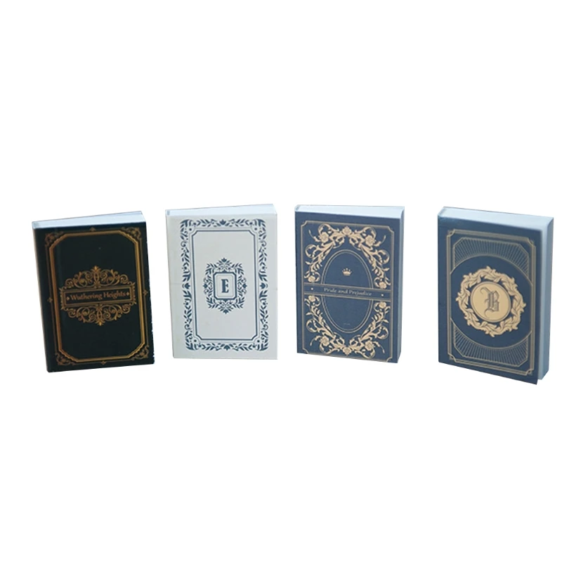 

4 Pcs Retro Books Newborn Photography Props Decorations Infant Photo Assisted Accessories