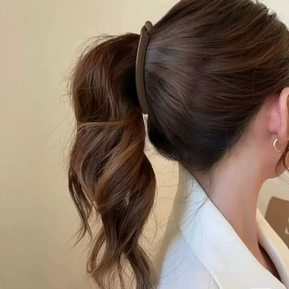 4/5 Stück Bananen-Haarklammern, rutschfeste große Pferdeschwanz-Halter-Clips für Frauen, Vintage 90er-Jahre-Doppelkämme, Haarnadel-Zubehör – Detail 3
