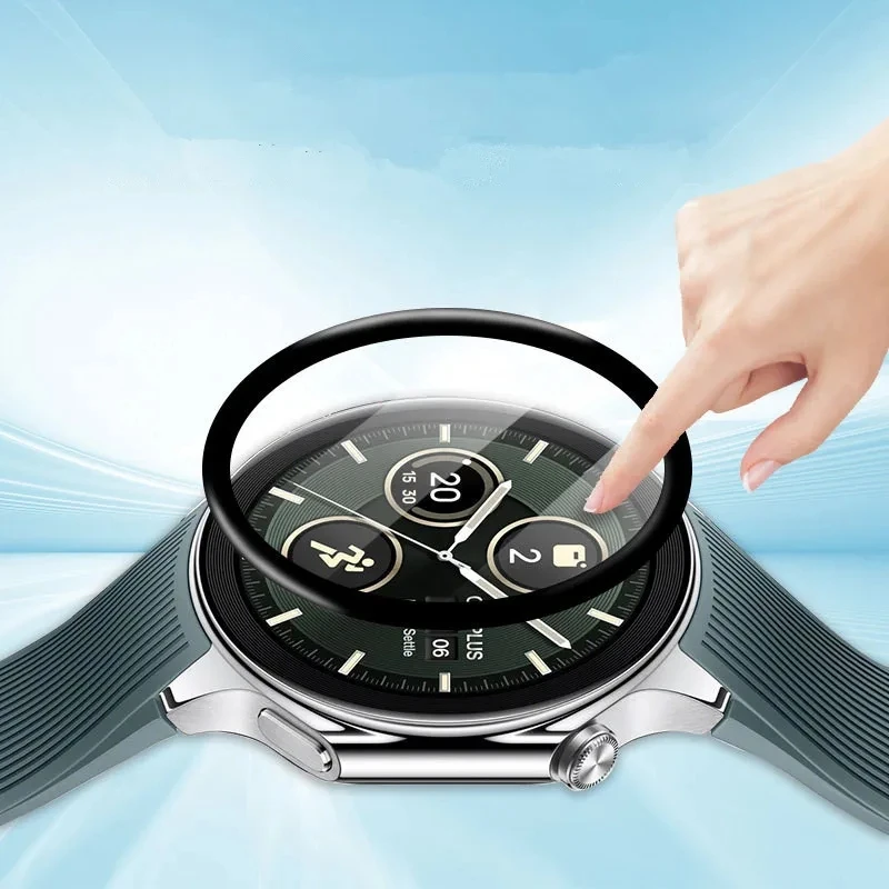 3D 2PCS PMMA Film For OnePlus Watch 3 Screen Protector Film For One Plus Watch 2 Watch2 Watch 3 SmartWatch (Not Glass)