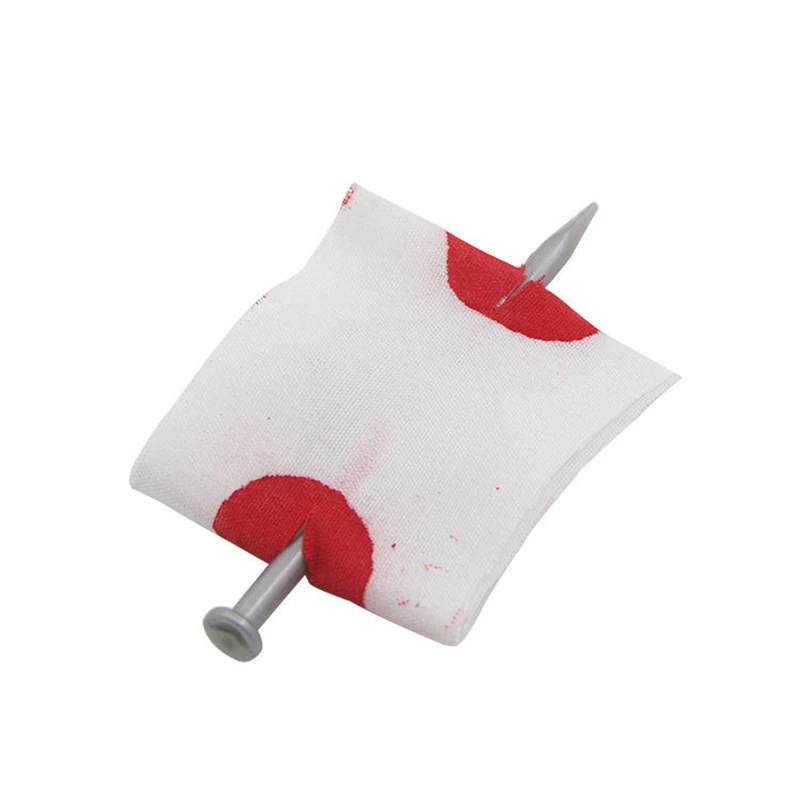 Convenient New Prank Joke Toy Fake Nail Through Finger Trick Halloween Kids Children Gags Practical Jokes