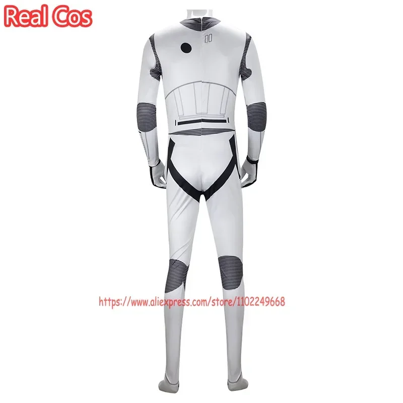 Stormtrooper Cosplay Adult Kids Jumpsuit Star Cosplay White Soldier Costume Outfits Halloween Cosplay Roleplay Clothes