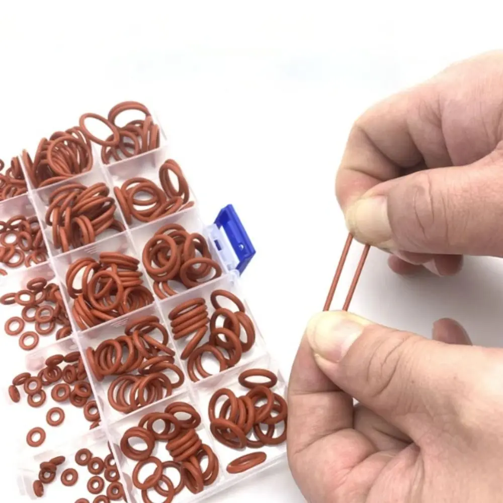 

225 шт., набор уплотнительных колец из силиконовой резины, высокое качество, 15 размеров, набор метрических уплотнительных прокладок, силиконовый материал, резиновая шайба