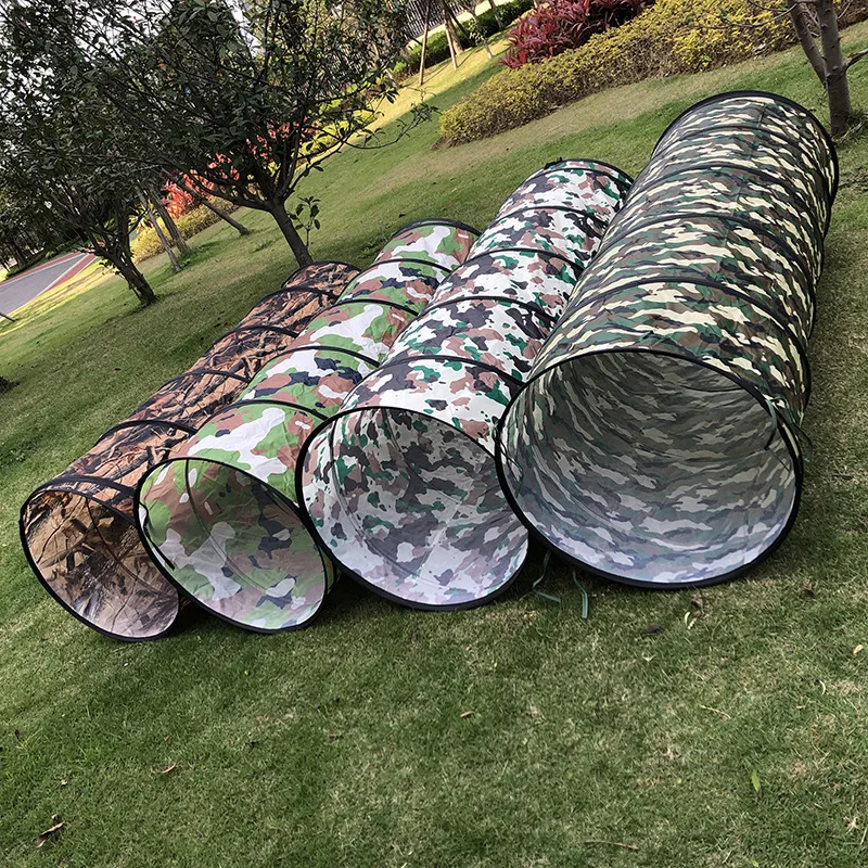 

Camouflage crawling tunnel tube drilling body intelligent sensory integration training equipment