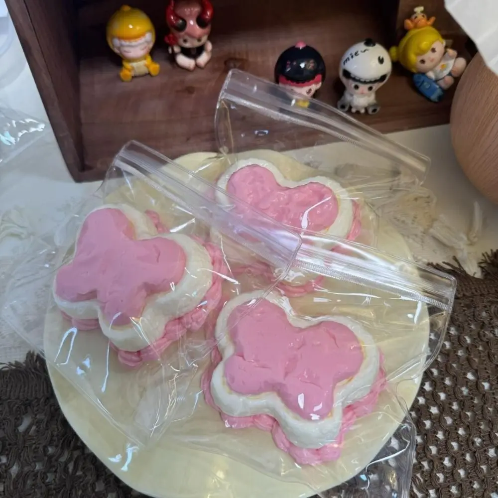 Regalo lindo pastel postre apretar silicona de calidad alimentaria juguete de descompresión suave creativo pegajoso alivio relajarse