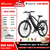 DUOTTS C29 MAX Peak 500W Electric Bicycle for Adults 29 Inch E-Bike 48V 18AH Hydraulic Brake Electric Bike Smart Display 65 NM