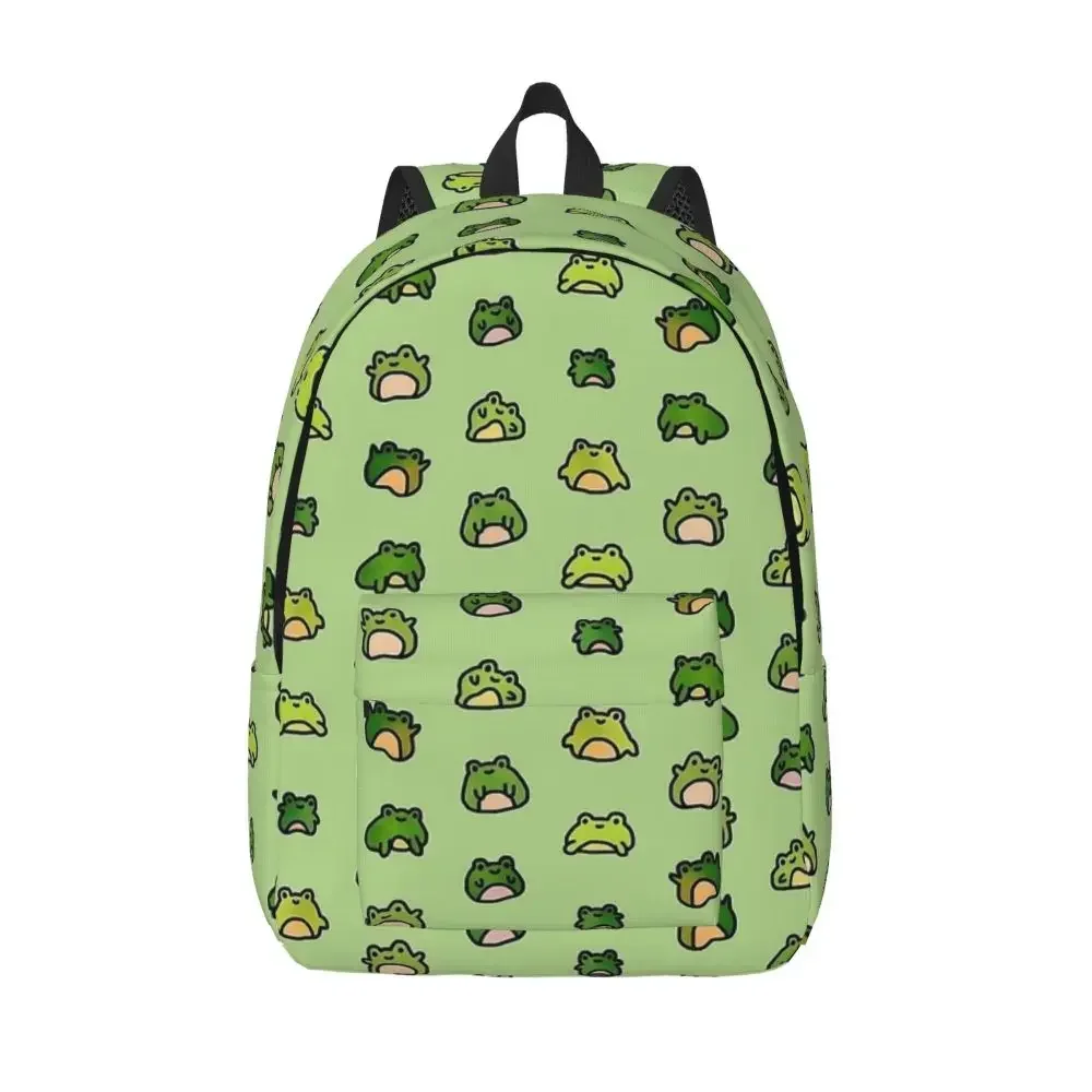 

Frogs Doodle Backpack Backpack Middle High College School Student Cute Drawing Bookbag Teens Canvas Daypack Hiking