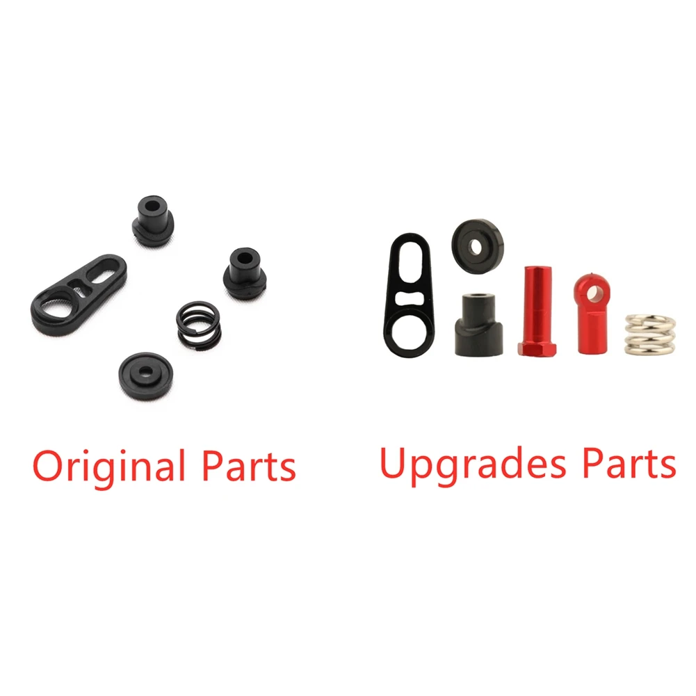 Set di risparmio servo in metallo a 2 velocità AXI 252025   per accessori per parti di aggiornamento per auto cingolate Axial SCX6 1/6 RC, rosso