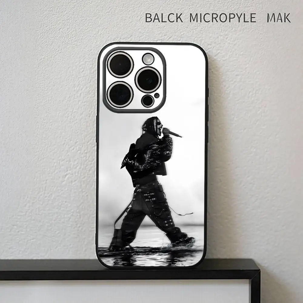 Etui na telefon z rapferem Playboi Carti na iPhone'a 17, 16, 15, 14, 13, 12, 11 Plus, Pro Max, miękkie, czarne.