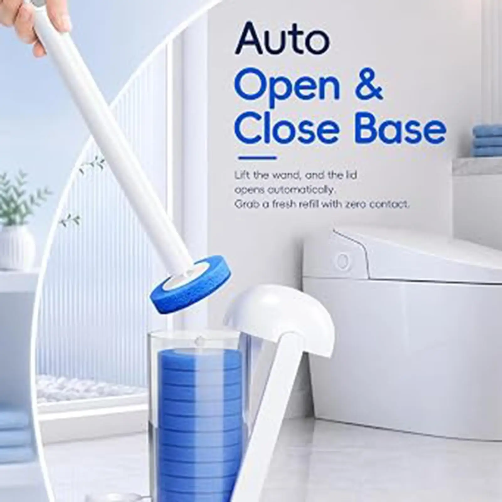 Toilet Brush Refills 42 Pieces Cleaning Tool Replacement Heads Scrubber for Bathroom Urinal Bathtub Wash Basin