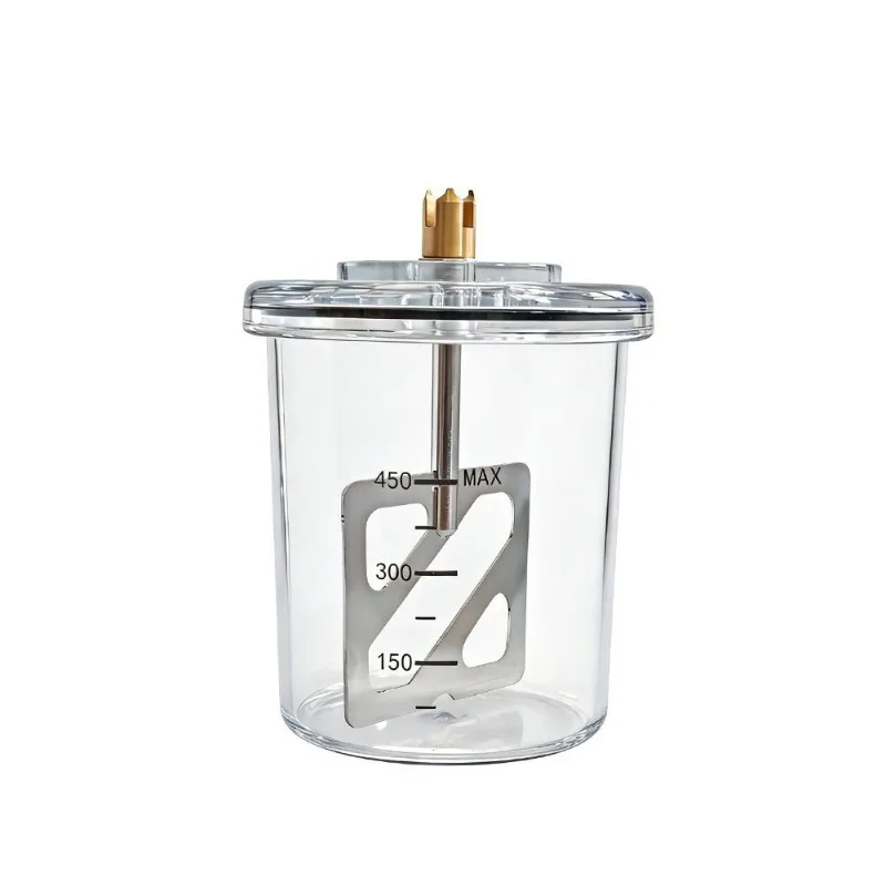 Lab Denture Vacuum Mixing Cup Jar Vacuum Mixer Accessories with Cup Shovel with Scale 500ml/1000ml s