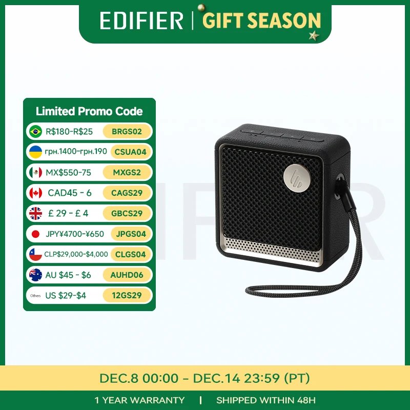 Edifier ES20 haut-parleur Bluetooth Portable haut-parleur sans fil IP67 étanche effets de lumière haut-parleurs extérieurs basses profondes avec micro Edifier ES20 haut-parleur Bluetooth Portable haut-parleur sans fil IP67 étanche effets de lumière haut-parleurs extérieurs basses profondes avec micro