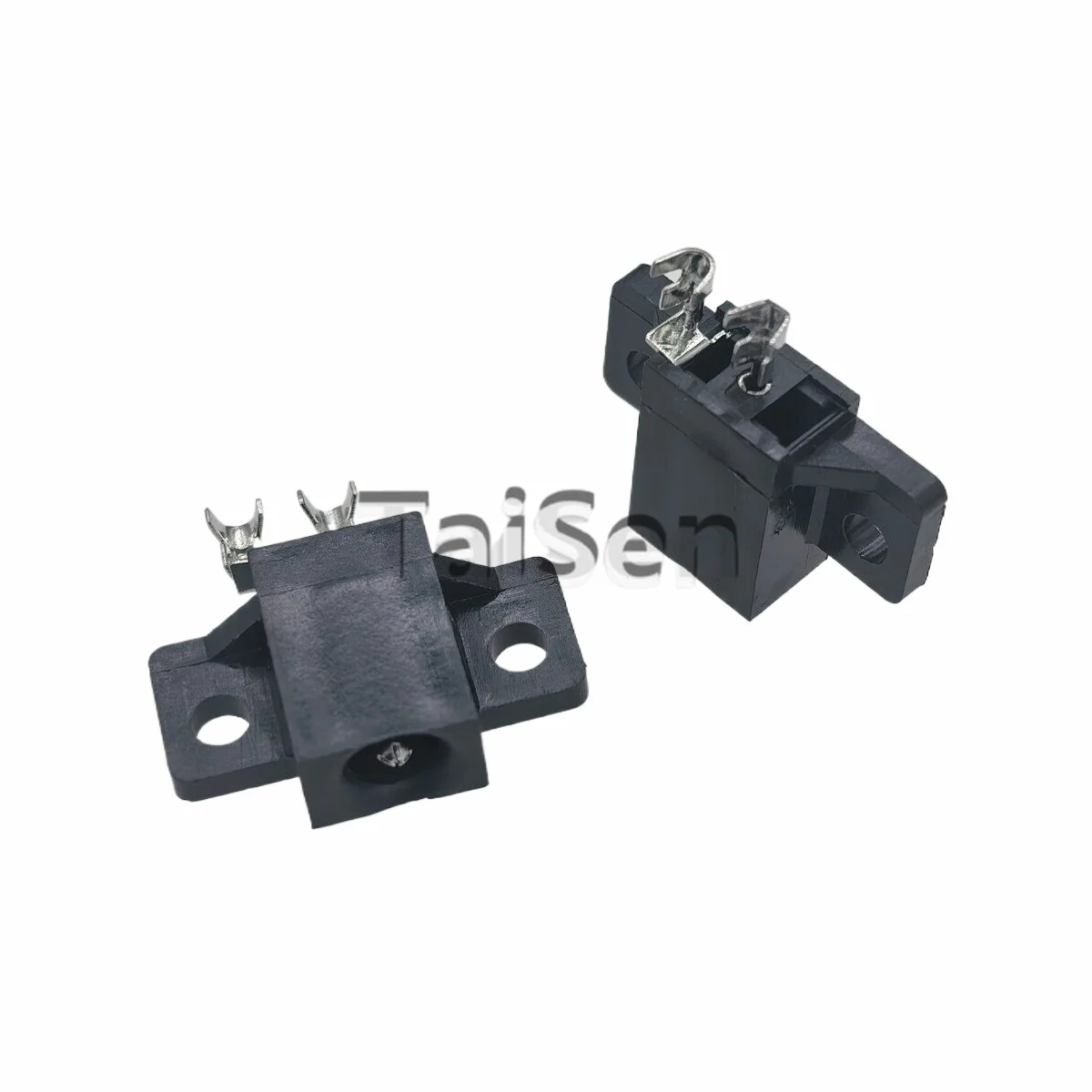 10PCS DC-4017-XM4 Replacement Power Socket, DC-116-2P Crimp Type Full Plastic, 3A Rated Current, 1.65