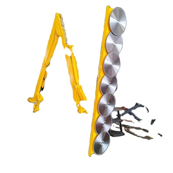 Trimmer tractor, hedge cutter, tractor mounted brush cutter