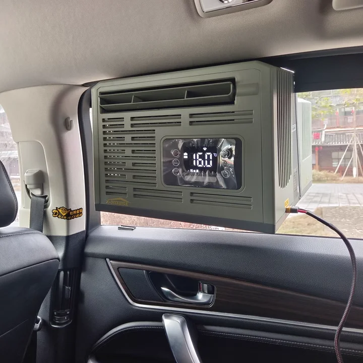 24V DC Ductless Car Window AC True Cooling for Camping/Tents  Portable Parking AC  VF Refrigeration