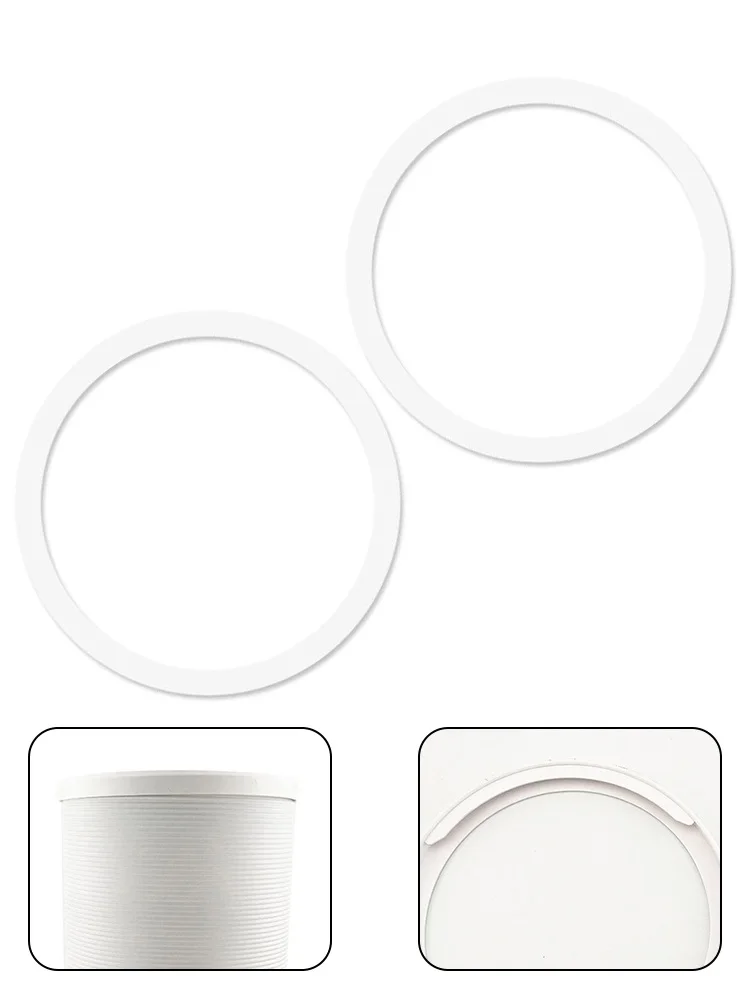 2pcs AC For Exhaust Hose Connector Ring 13cm 15cm 18cm White PVC Clamp For Mobile Air Conditioner Pipe Easy Install Accessories