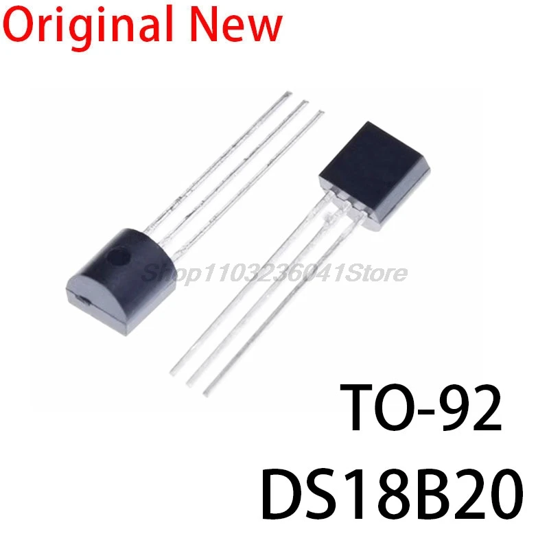 10PCS Sensor Electronic chip DS18B20+ to-92 18B20 chips Temperature Sensor IC 18b20 diy electronic TO-92 DS18B20