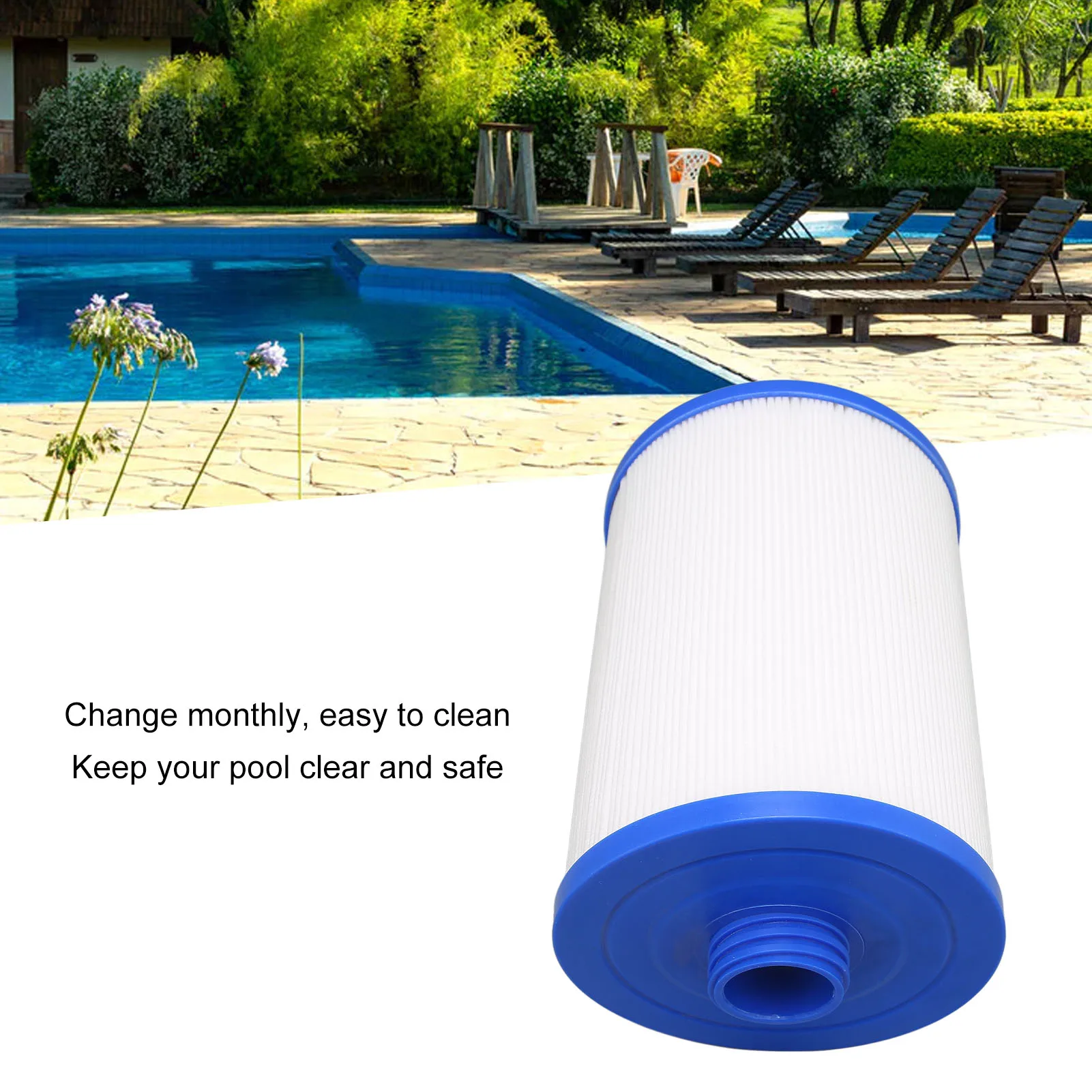 ذكر الموضوع G1 1/2 مرشح حوض السباحة PP SPA عنصر مرشح ل Pleatco PWW50L/Unicel 6CH 940/ Filbur FC-0359/الممرات المائية 817 0050 #2