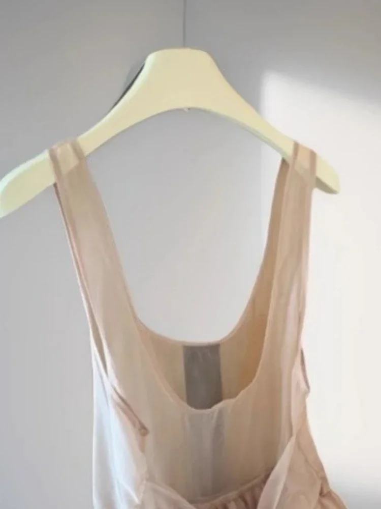 2025 المرأة الحلو عارية الذراعين ضمادة القوس تانك القمم Y2k الجمالية الشاش انظر من خلال بروتيل الجرونج الجنية الصيف الصلبة مطوي الدبابات #4