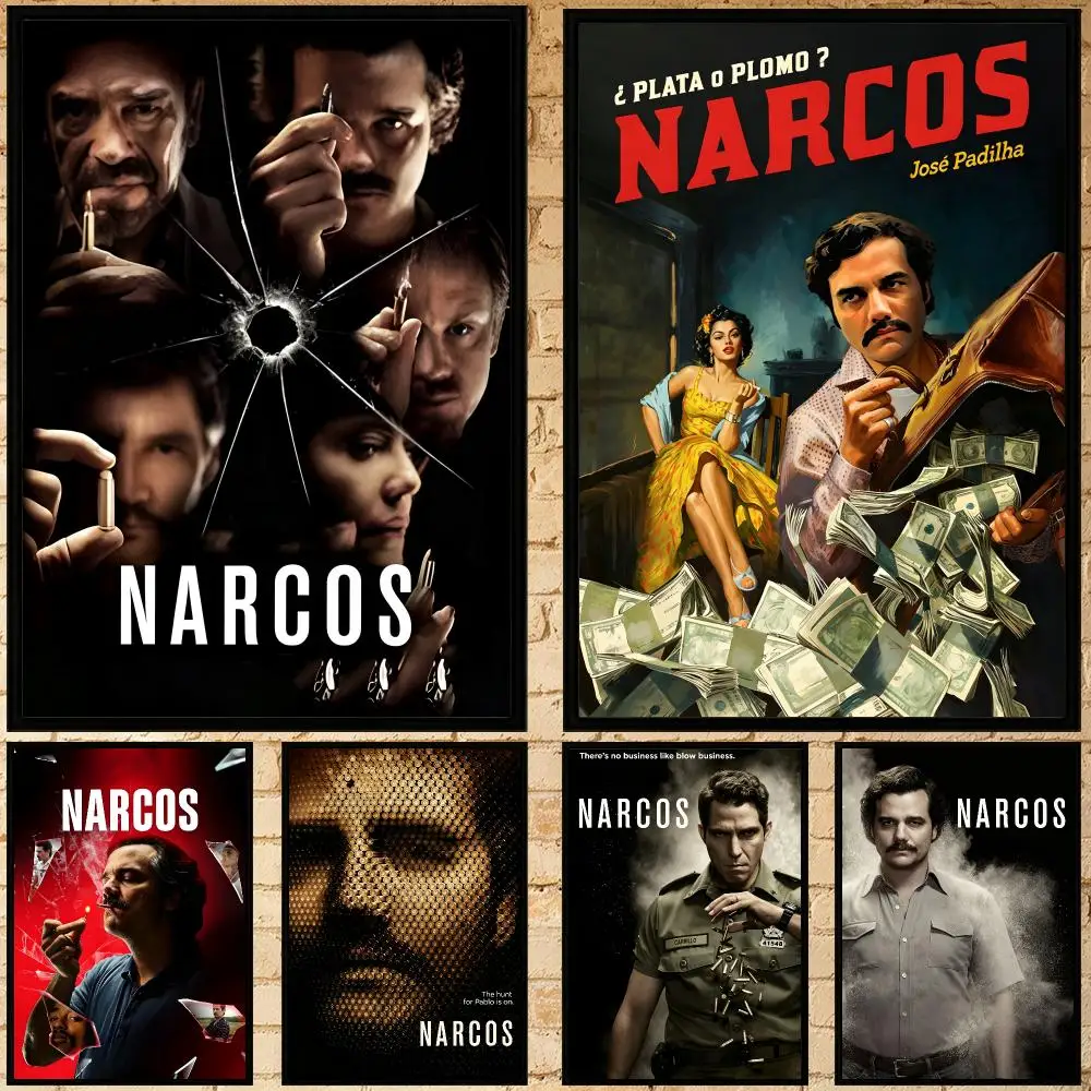 series Narcos Poster Poster HD Waterproof Self-adhesive Art Print Wall Decor for Bedroom Living Room Gift