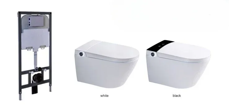 Intelligent Smart Toilet Electric Automatic Wall for Bathroom Sturdy Construction