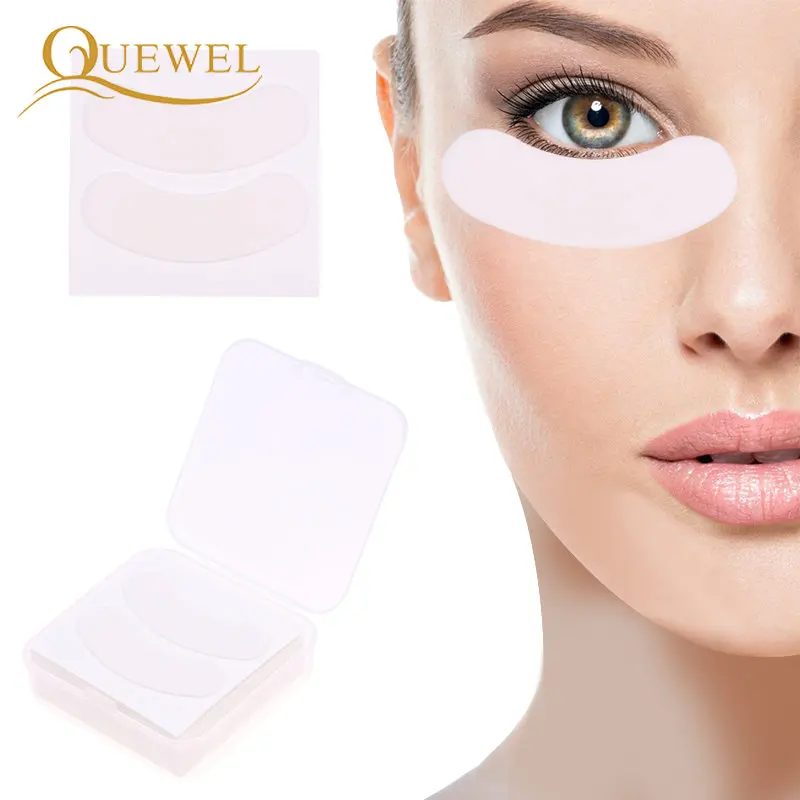 Quewel-Coussinets en mousse pour les yeux, extension de cils, patch en gel, cils greffés, micro, indolore, retrait facile, ruban adhésif, patchs sous les yeux, 25 paires