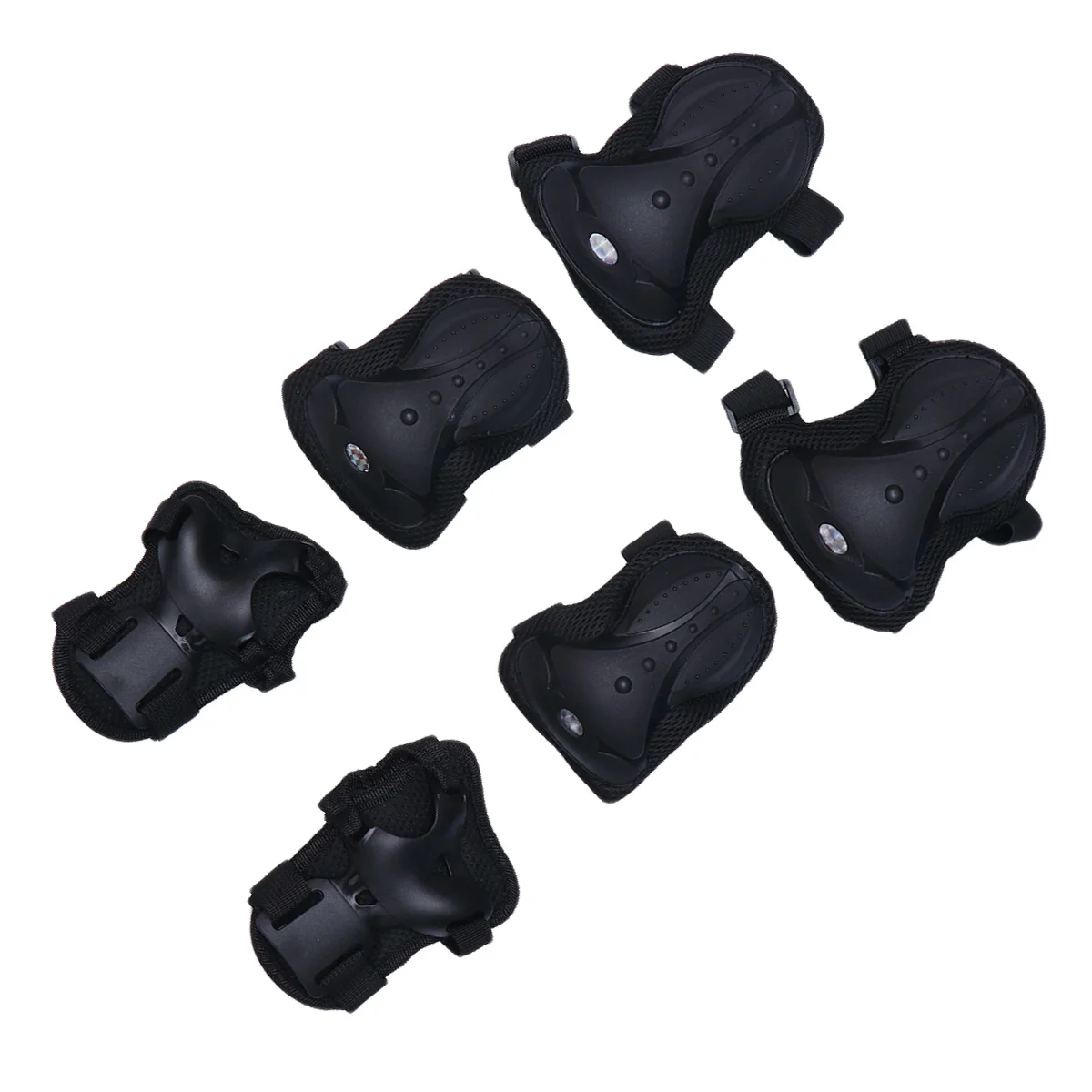 

1Set Premium Material Knee Pads for Skateboard Roller Skating Protection Men Women Black Free Size Skating Pads