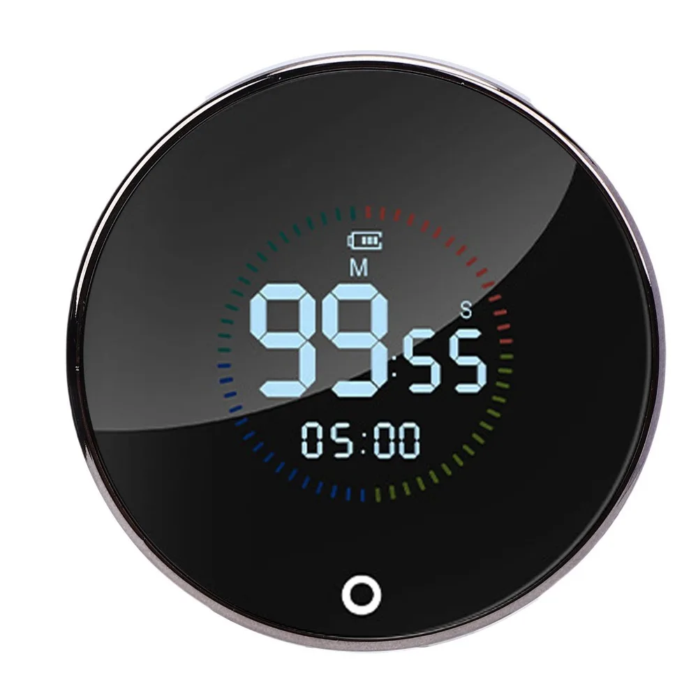 USB Charging Digital Clock Magnetic Suction Standable Countdown Timer Multi-functional Silcent Self-discipline Timer
