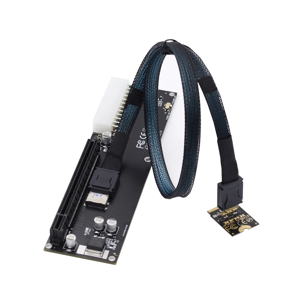 

Xiwai PCIE X16 to Oculink SFF-8612 SFF-8611 to PCI-E 3.0 M.2 M-key Host Adapter for GPD WIN Max2 External Graphics Card & SSD