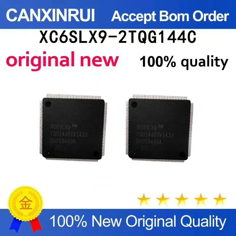 (5pcs-100pcs）New original XC6SLX9-2TQG144C QFP-144 FPGA programmable array logic chip