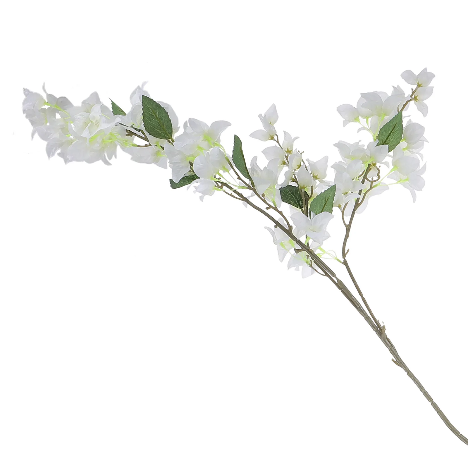 

Artificial Bouquet White Flower Faux Bougainvillea Stems Realistic Silk Flowers Decoration for Wedding Home Office Party Garden