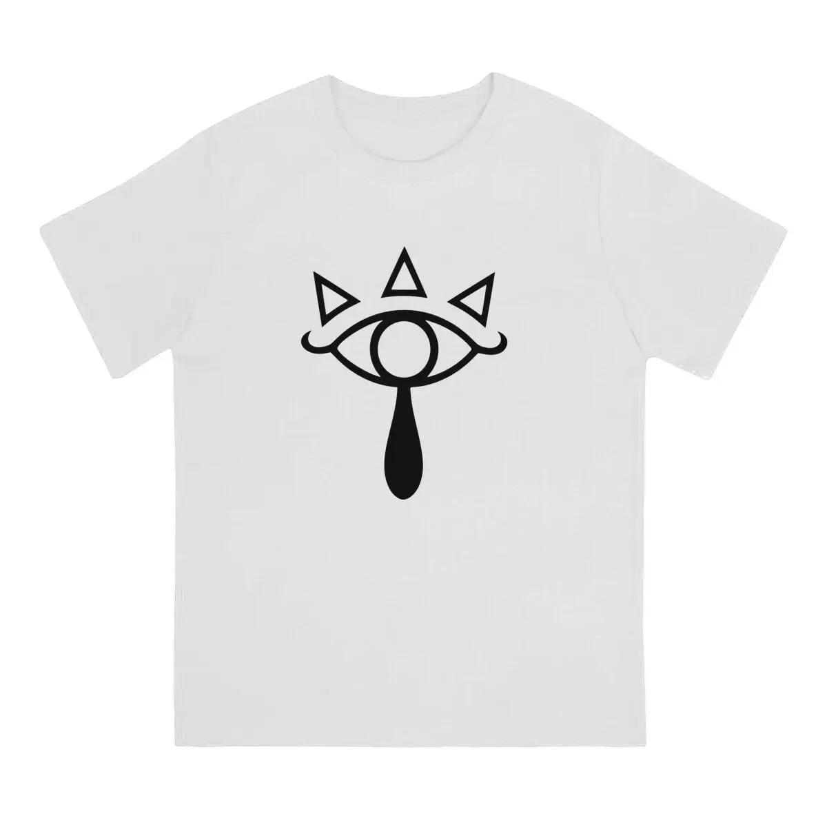 Symbol T Shirt for Men Pure Cotton Novelty T-Shirts Crewneck The Legend Of Z-Zelda Tees Short Sleeve Clothing 4XL 5XL 6XL