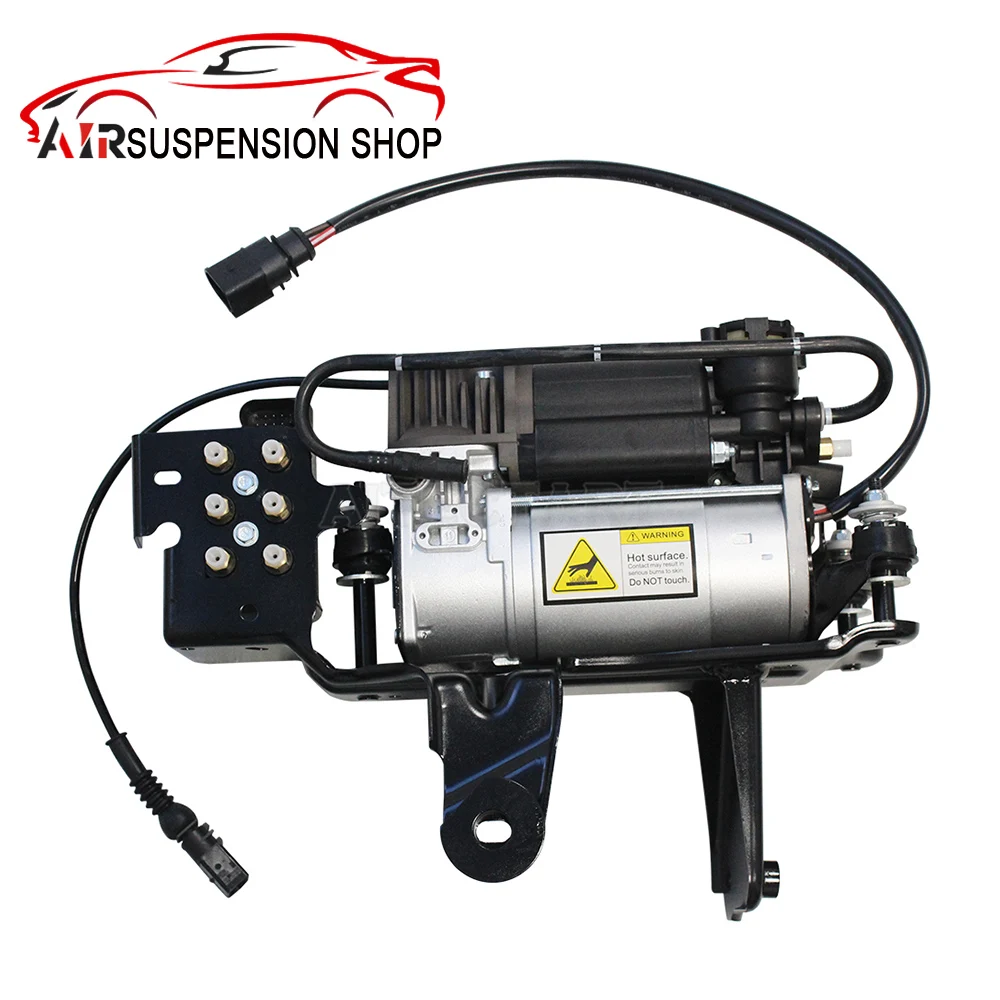 

AIR SUSPENSION COMPRESSOR PUMP W/ BRACKET+VALVE BLOCK FOR AUDI A6 C6 ALLROAD QUATTRO, OEM 4F0616005E 4F0616006A 4F0616006C