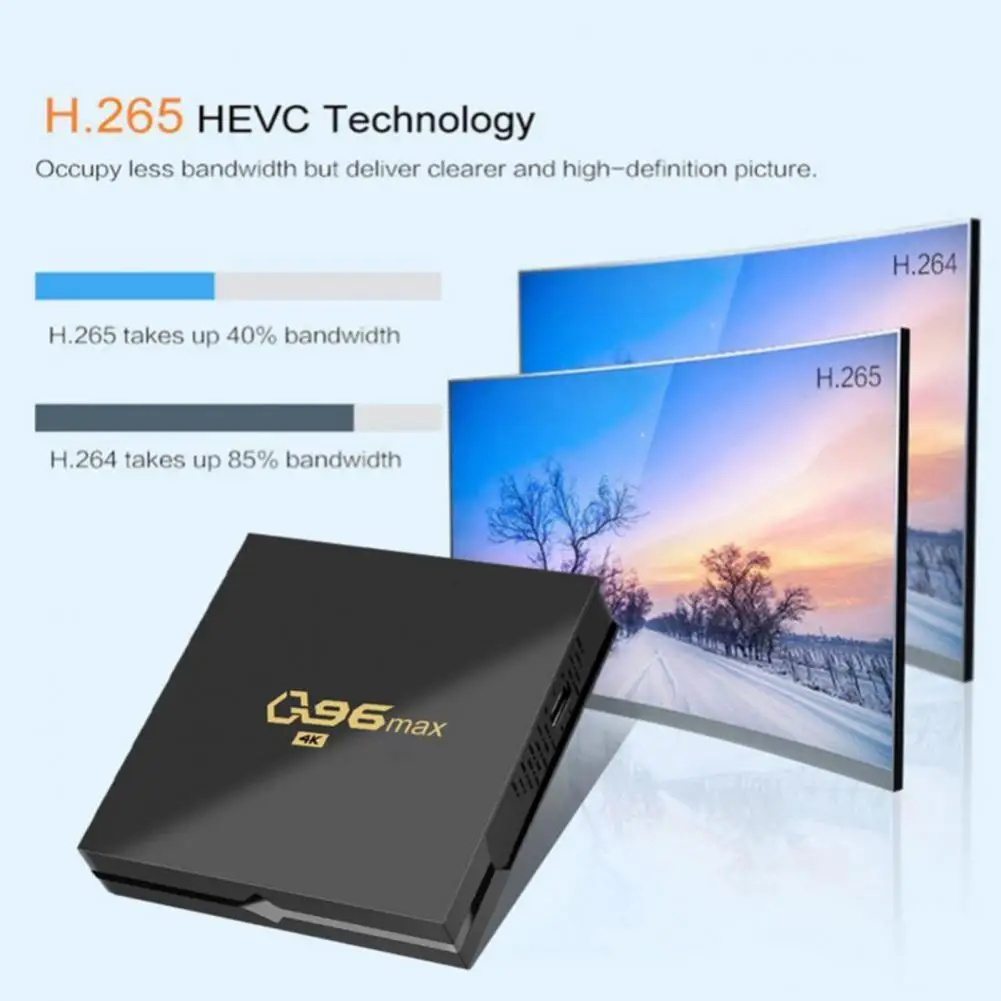 

1 Set Functional Stable Connection 1920x1080 Resolution Multiple Playback Formats Supported Smart TV-Box Home Supply