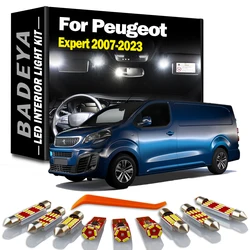 BADEYA 13Pcs LED Interior Map Dome Reading Light Kit For Peugeot Expert 2007- 2018 2019 2020 2021 2022 2023 Accessories Canbus
