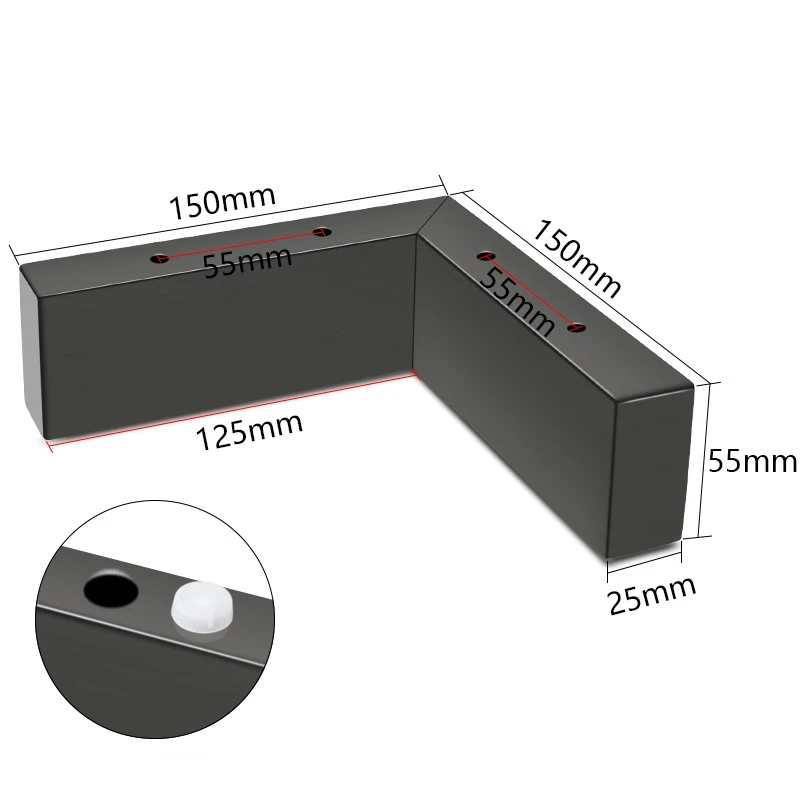 1Pcs Hardware Sofa Feet Heavy Load Bearing Furniture Legs DIY Cabinets Sofas TV Furniture Accessories With Screws image 6