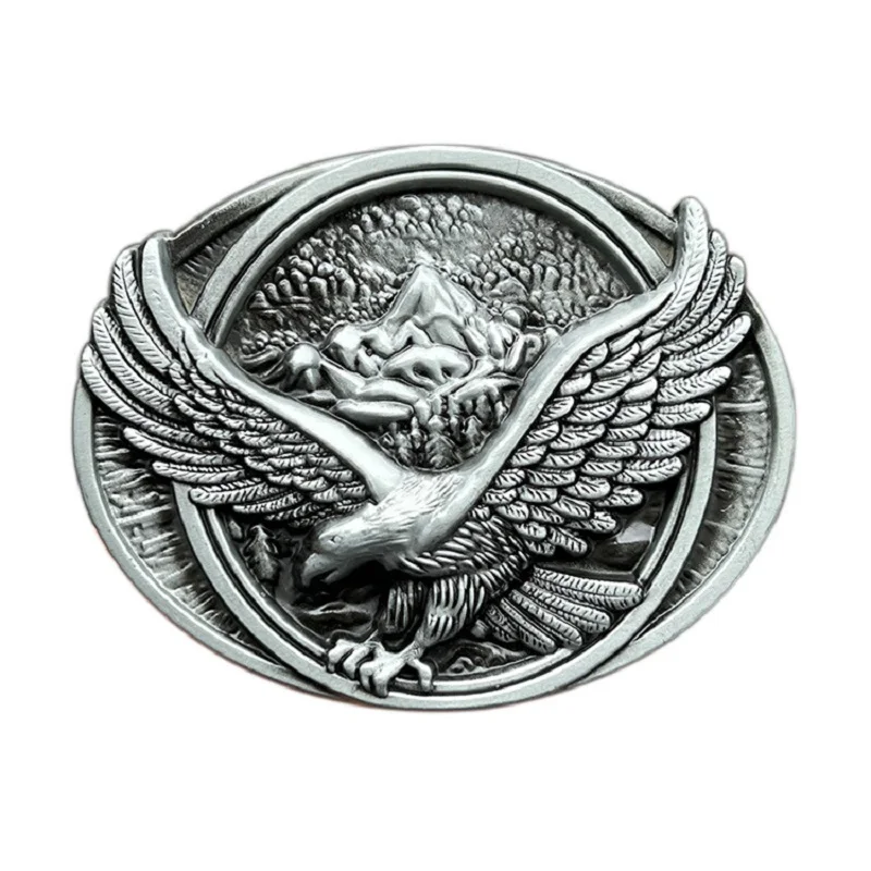 Zinc alloy Flying Eagle belt buckle Western cowboy