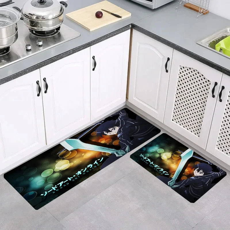 Rugs Anime Sword Art Online Living Room Carpets Kitchen Carpet Balcony Floor Mat Home Doormat Entrance Door Foot Rug Mats Bath