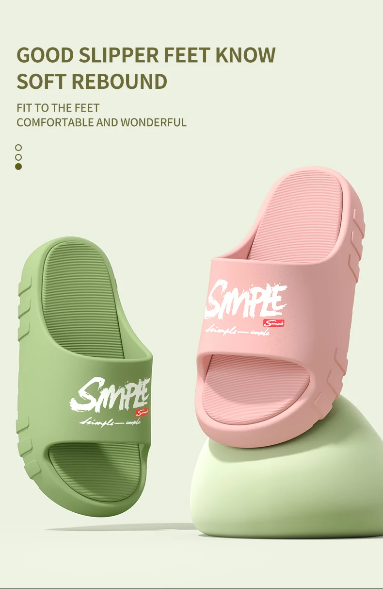 Zapatillas de baño antideslizantes para hombre y mujer, chanclas frescas para usar en exteriores, novedad de verano, ZYT2414