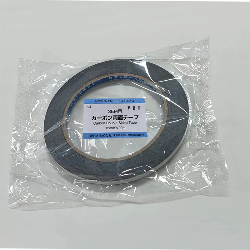 Carbon Tape Double Sided Conductive Tape SEM Scanning Electron Microscope NEM Aluminum Based Tape SPI 5 8 12mm