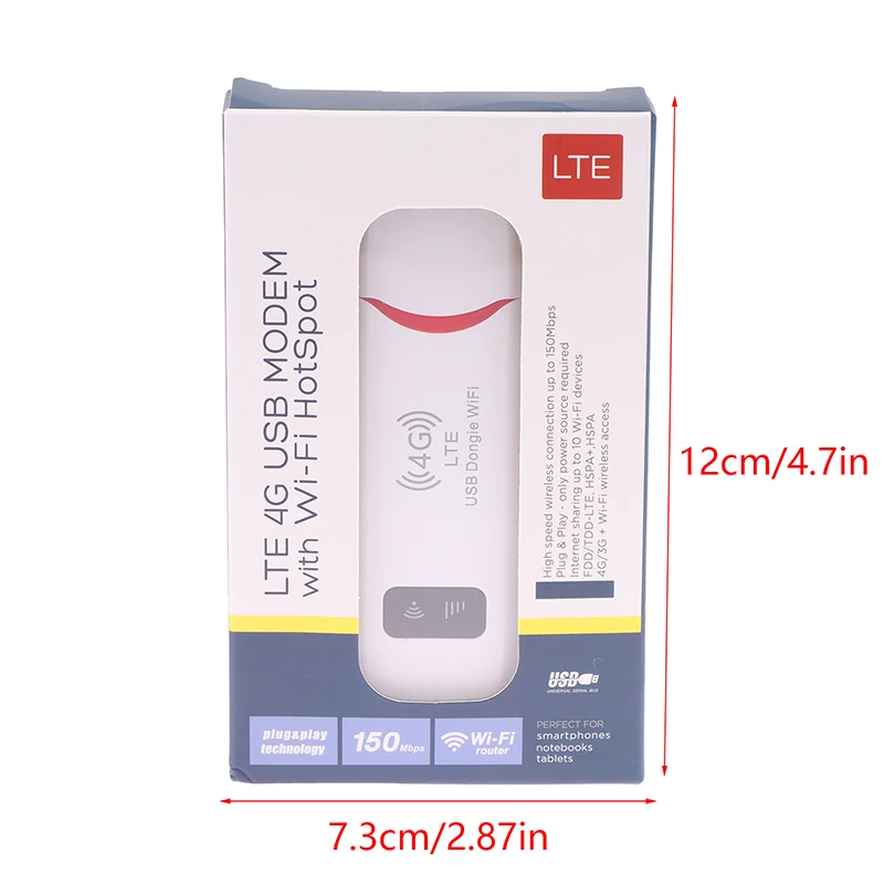 Router 4G LTE USB Dongle WiFi, Router Modem Broadband ponsel stik kartu Sim dengan adaptor saku