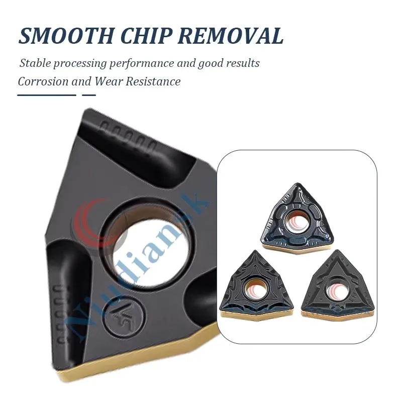 Turning Insert WNMG080404/08/12-TM HQ CQ MT PR R/L-S R/L-VF LF9218 DESKAR Two Color Peach Shaped Turning Blades Steel Processing