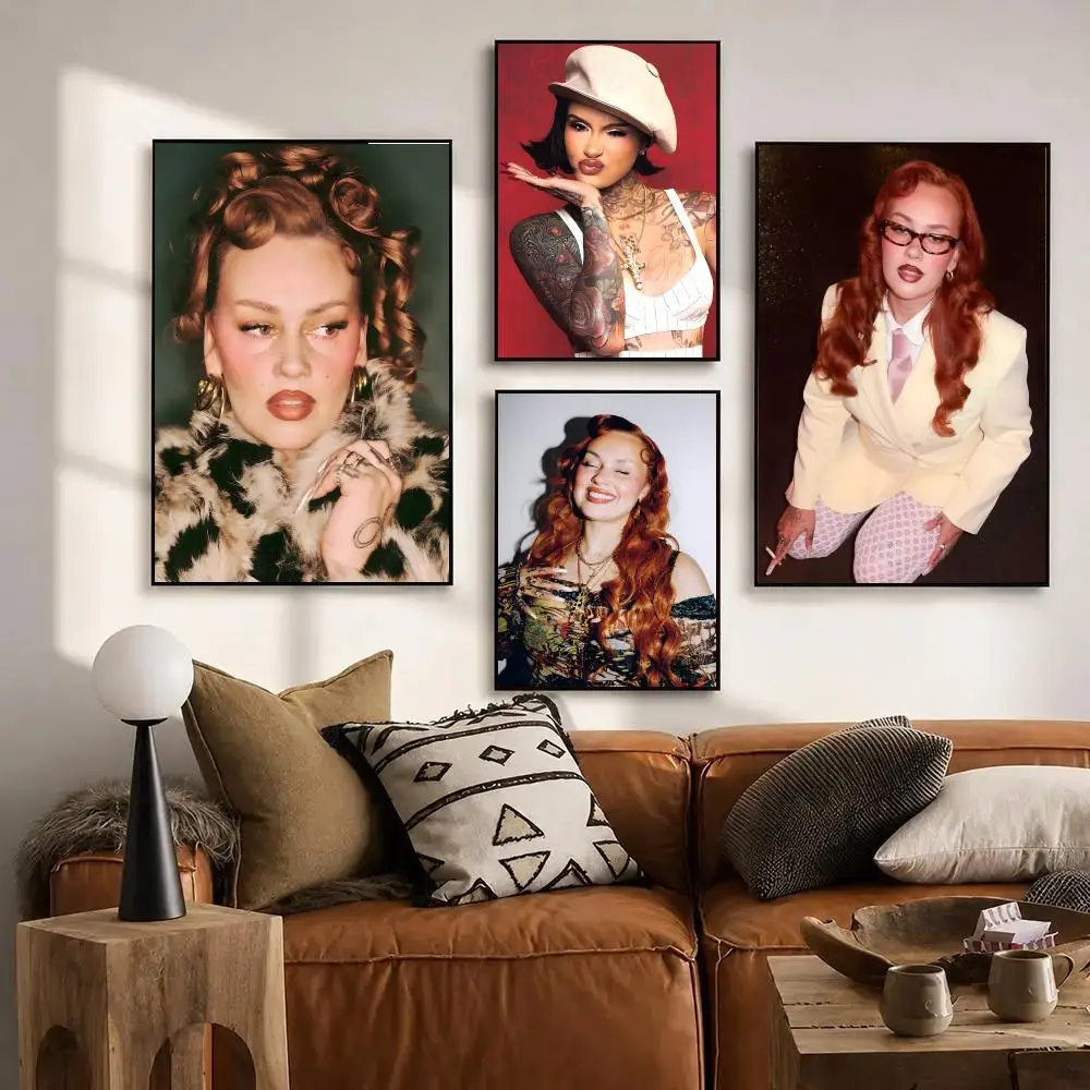 Singer S-Sasha Keable Poster Self Adhesive Sticker Home Living Room Bedroom Entrance Bar Cafe Art Painting Decoration