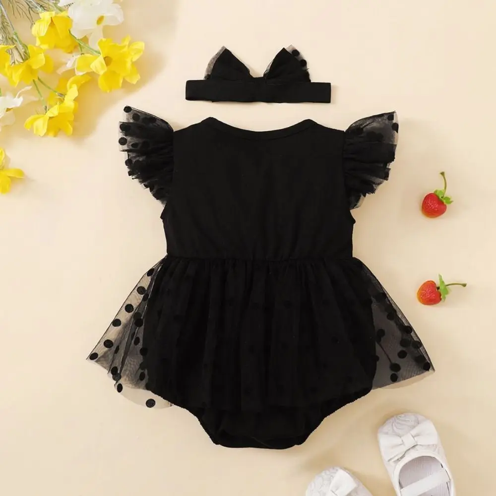

Cute Cotton Baby Girl Princess Dress Lace Mesh Bubble Toddle Petti Skirt Sweet Short Sleeve Baby Girl Bodysuit Birthday