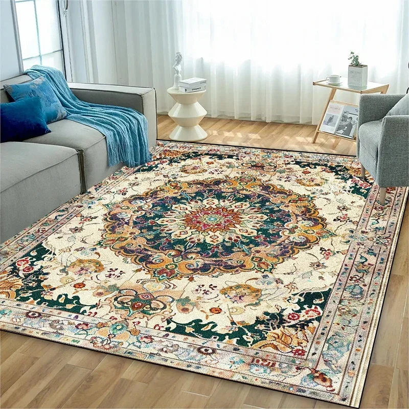 

Винтажный ковер в персидском стиле, роскошный восточный ковер для гостиной, спальни, нескользящий напольный коврик, домашний декор