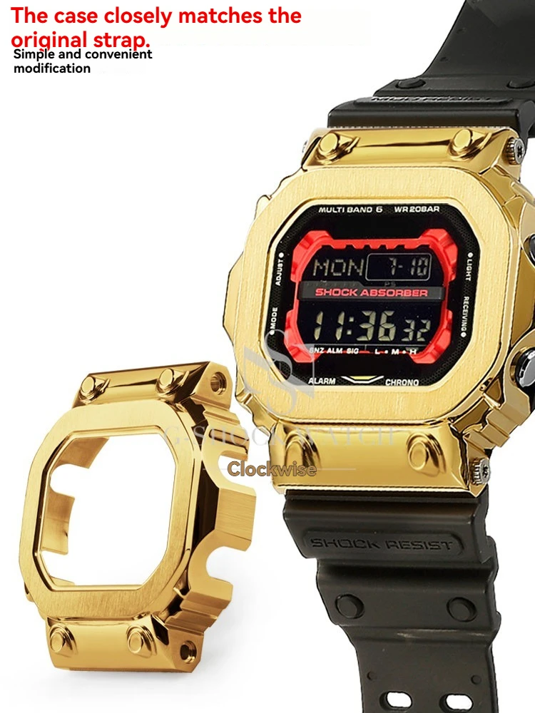 For Casio Big Bang Series GX-56 GXW-56/GXW-56BB Metal Stainless Steel Watch with Large G Case and Strap Accessories